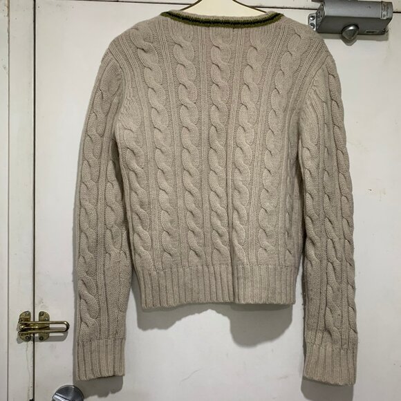 CLUB MONACO VINTAGE CABLE KNIT SOFT WOOL SWEATERS SIZE L - Picture 3 of 8